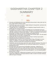 siddhartha chapter 2 analysis